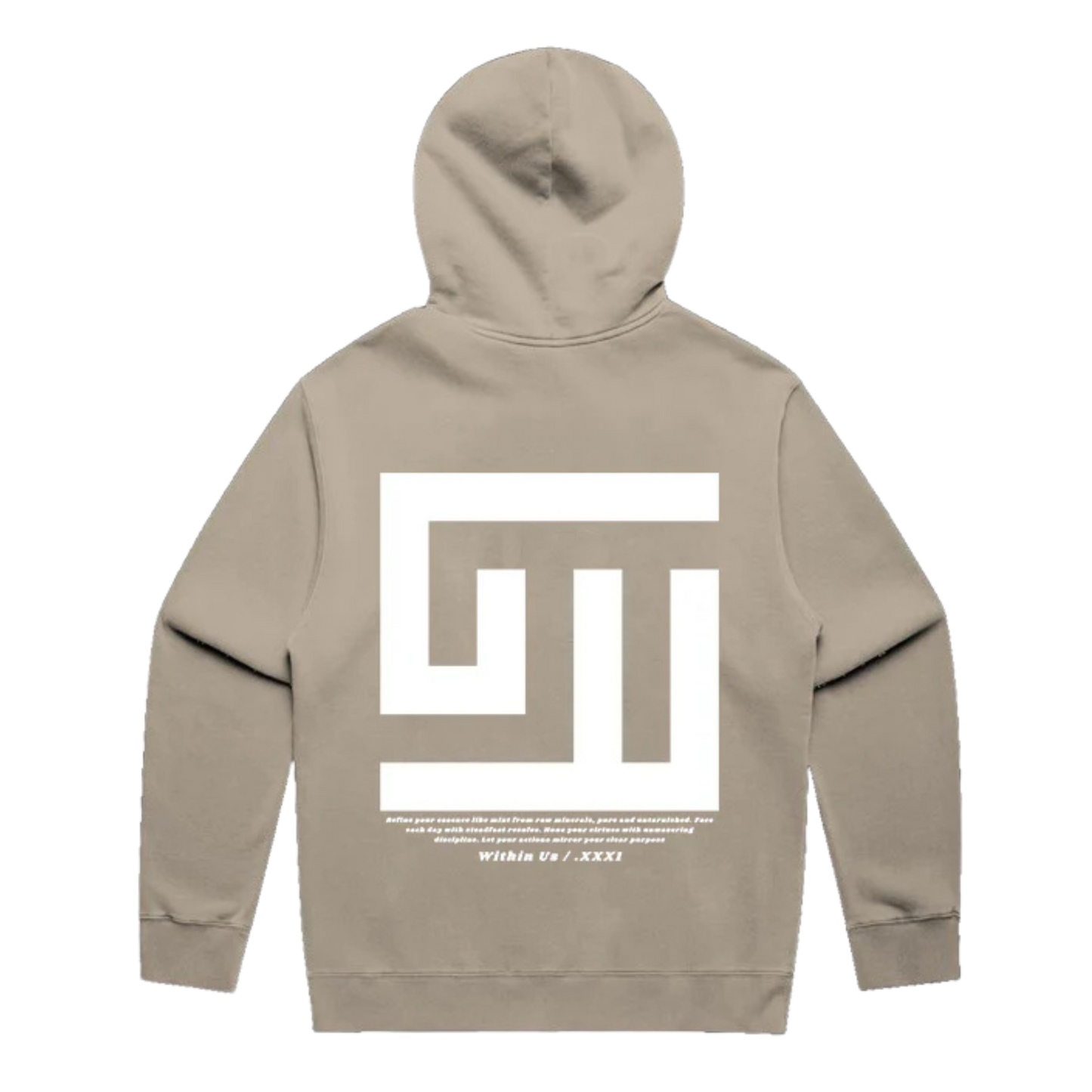 Mint Heavyweight Label Relax Faded Hood