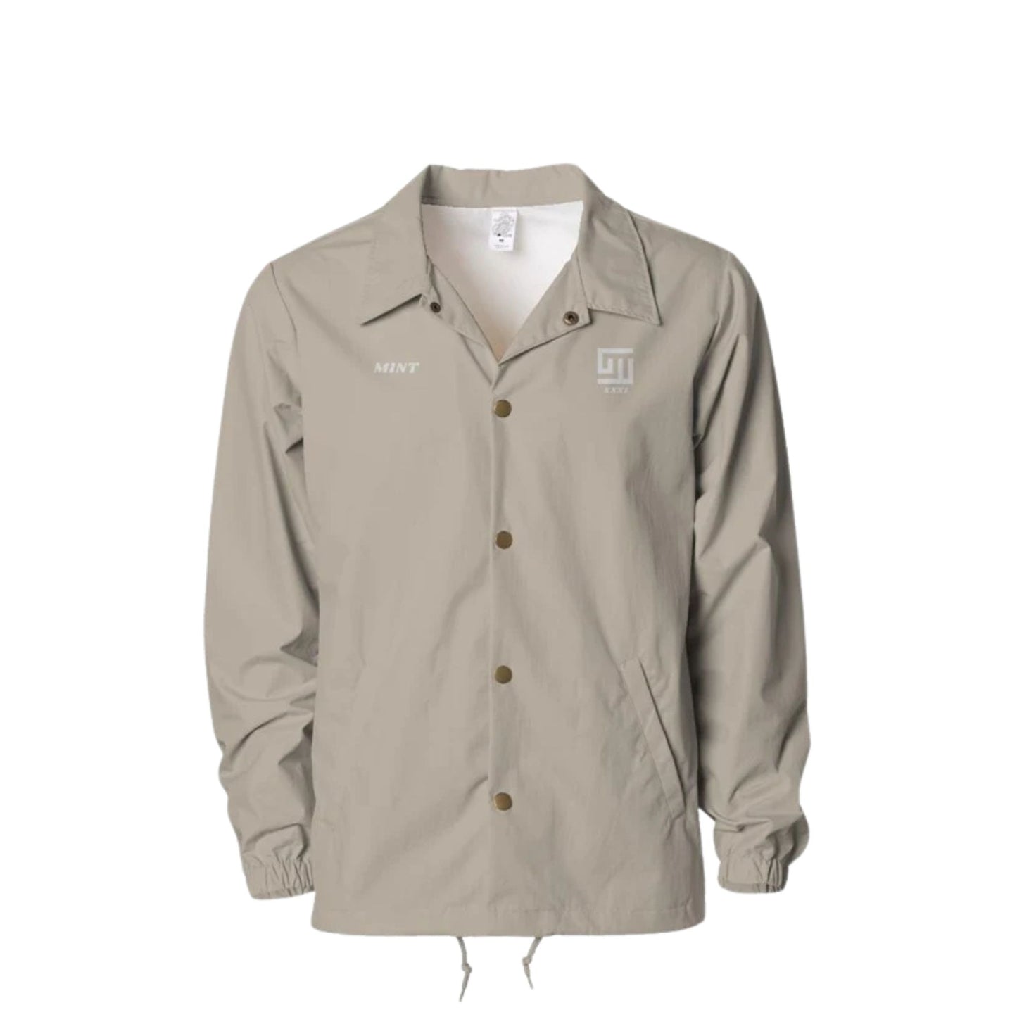Mint 1 Collection Embroidery Khaki Coaches Jacket