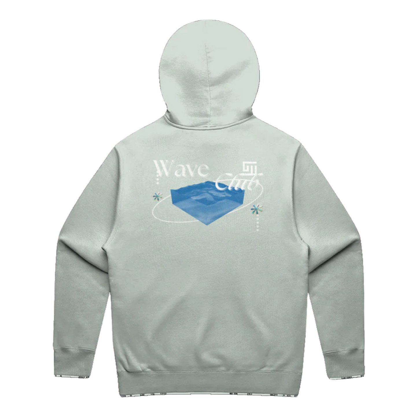 Mint Heavyweight Wave Club Seafoam Relax Hoodie