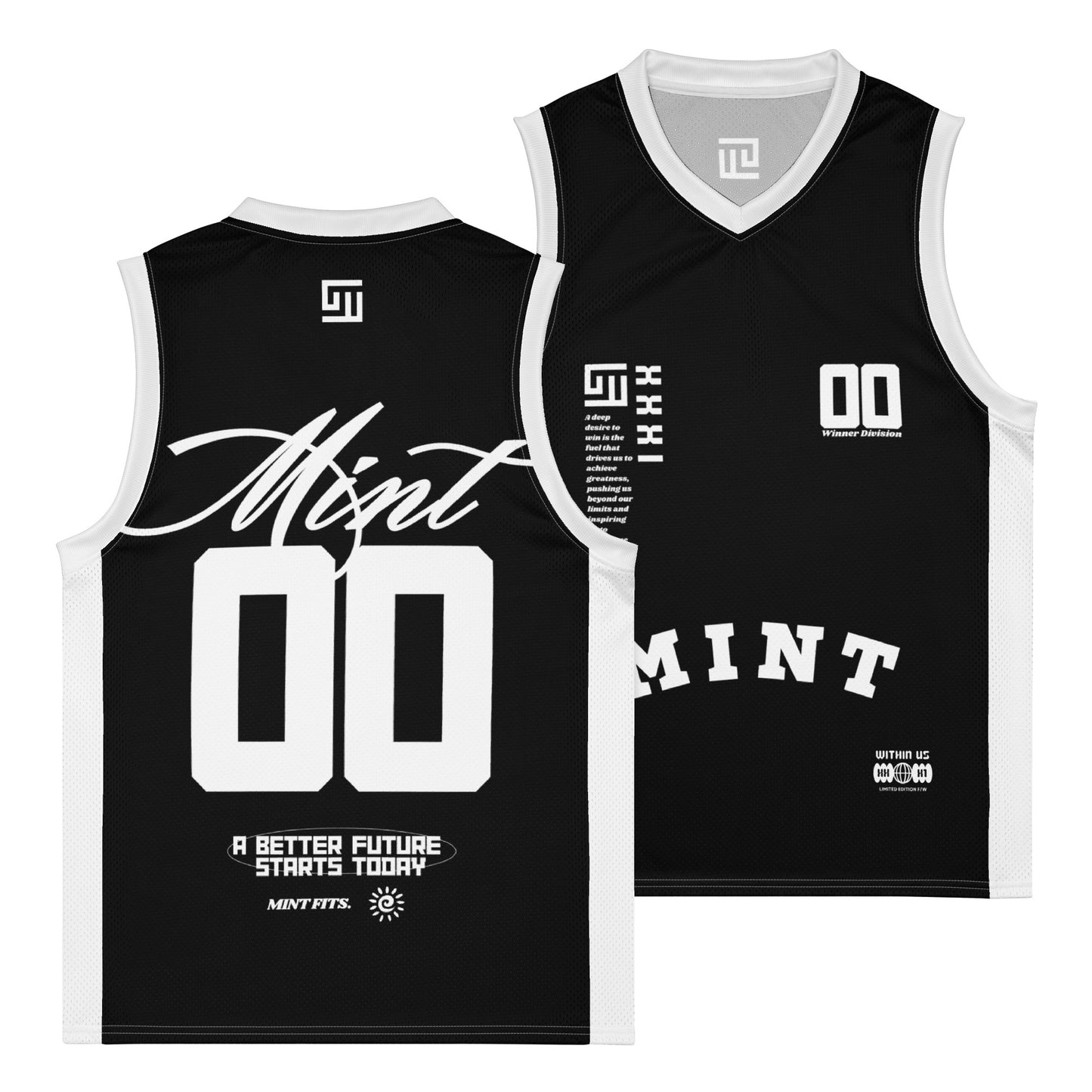 Mint Jet Black Jersey