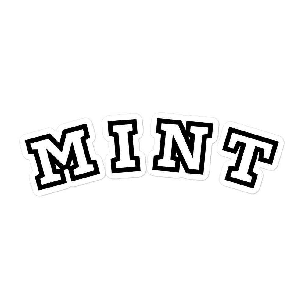Mint Bubble-free stickers