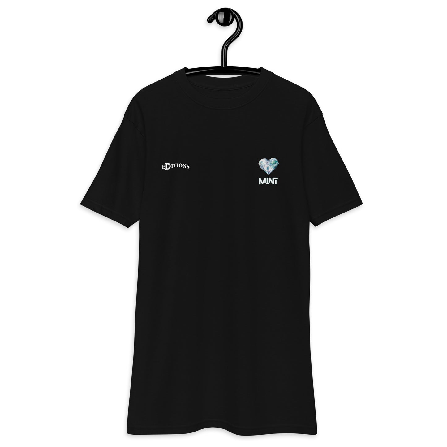 Mint Heavyweight Diamond Hearts Tee