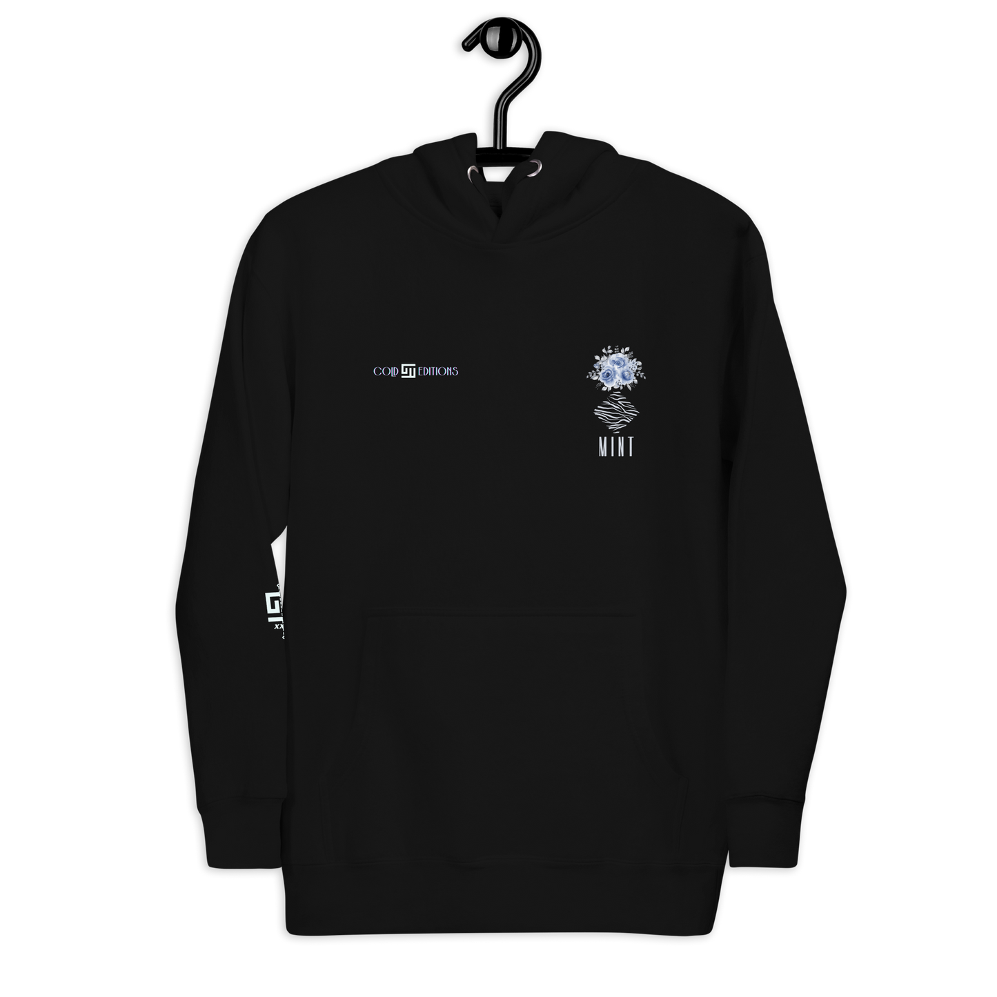 Mint Heavy-Blend Winter Flowers Hoodie