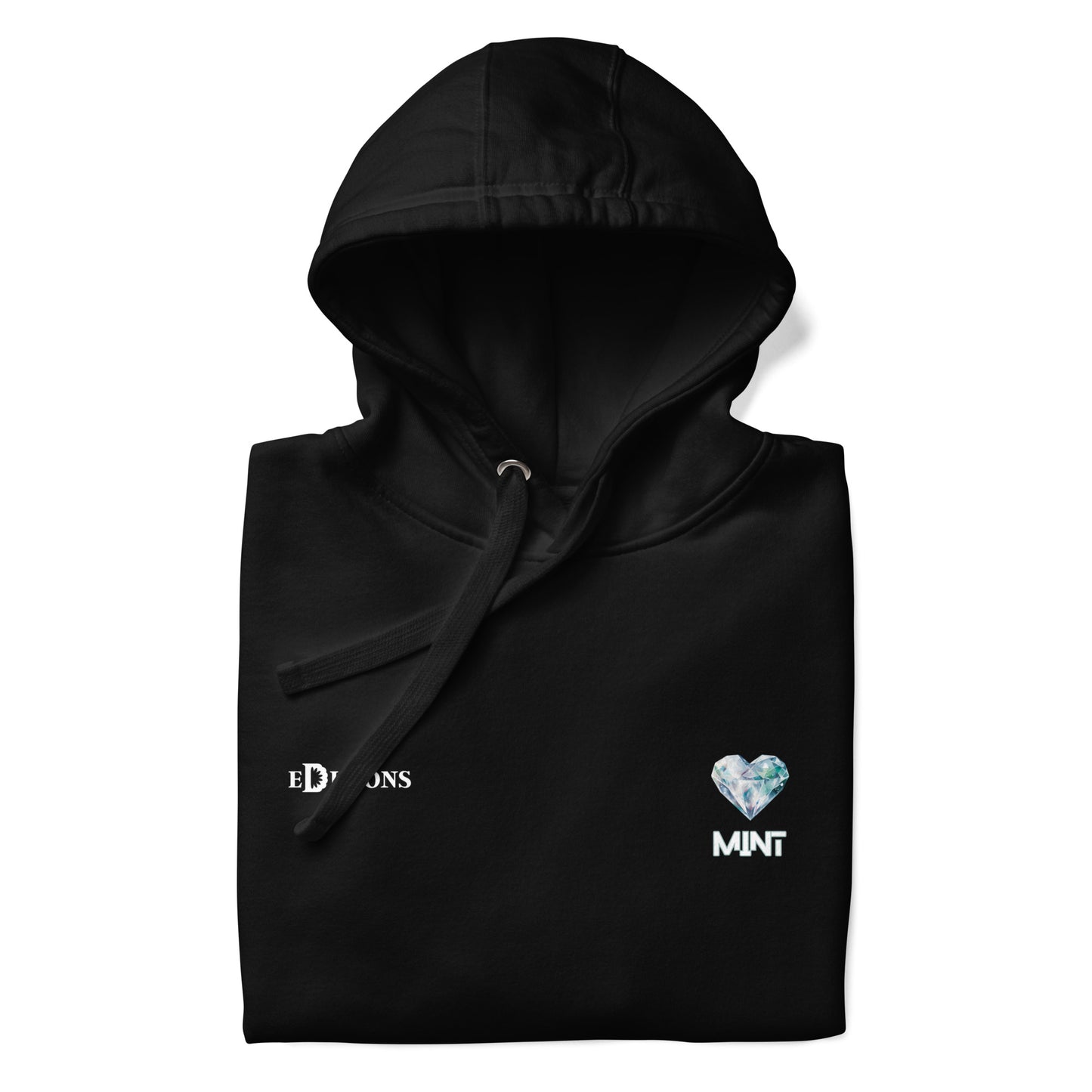 Mint Heavy-blend Diamond Hearts Hoodie