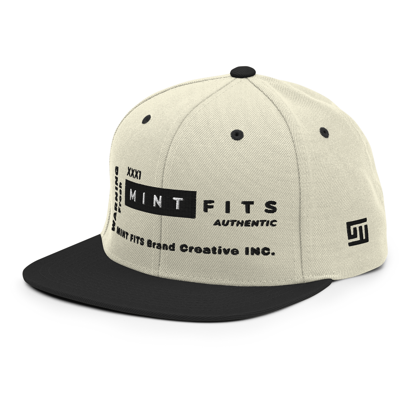 Mint Label Bone White Snapback