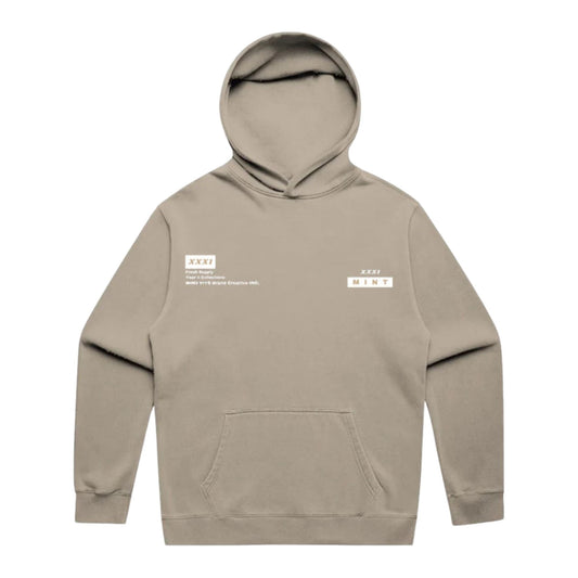 Mint Heavyweight Label Relax Faded Hood