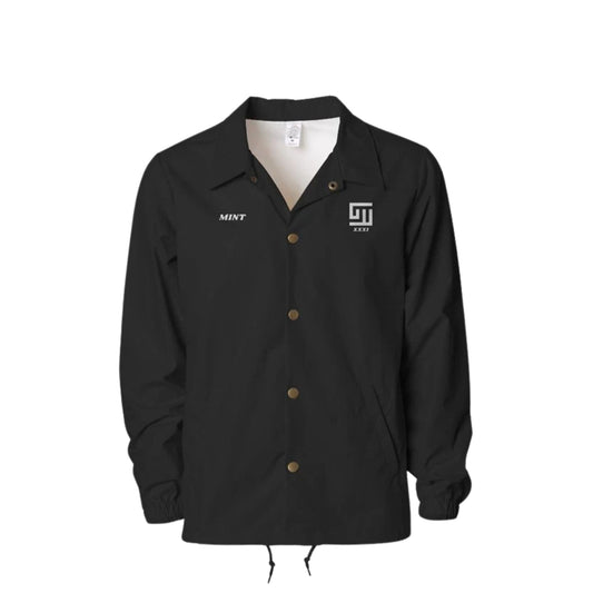 Mint 1 Collection Embroidery Black Coaches Jacket
