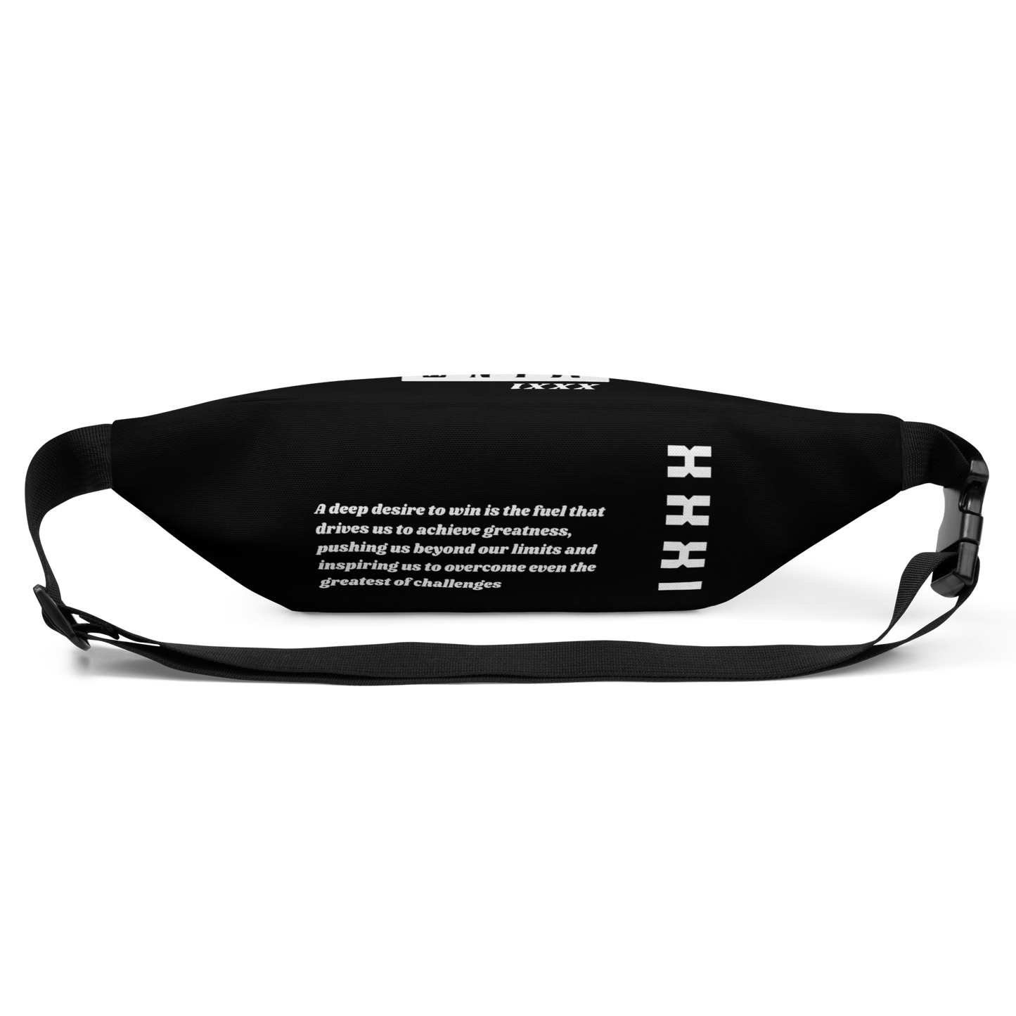 Mint Label Black Fanny Pack