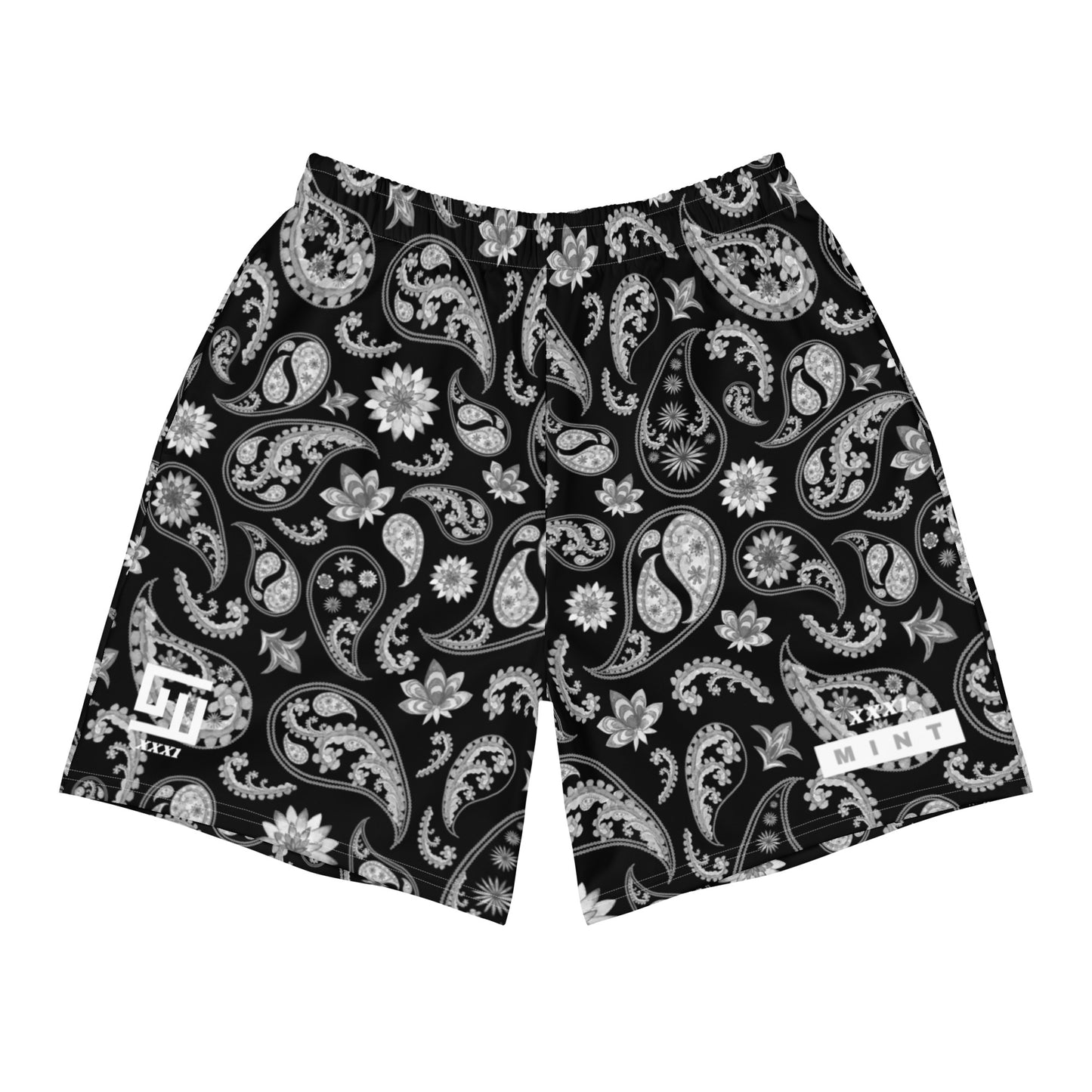 Mint Dry-Fit Bandana Athletic Shorts