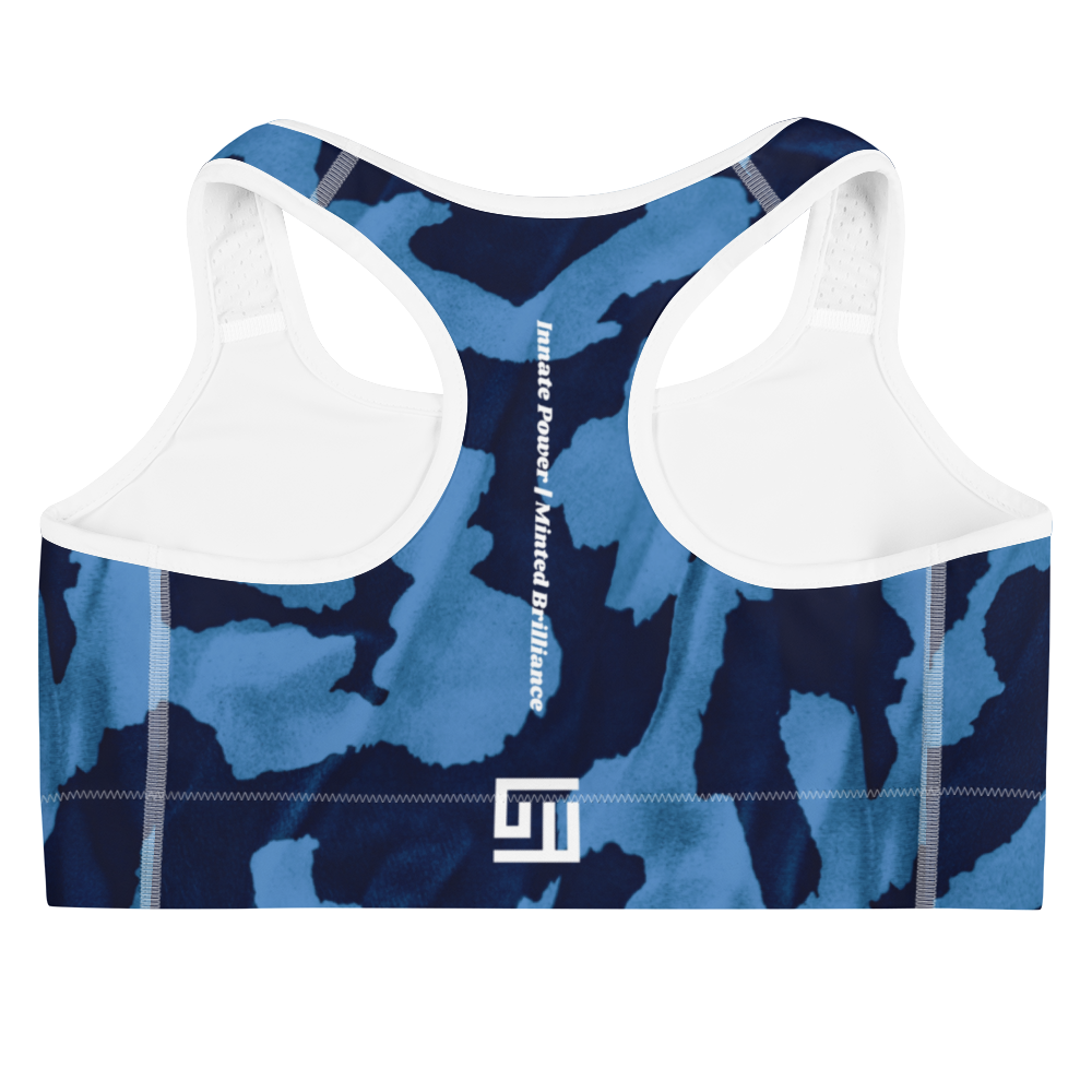 Mint Ocean blues Sports bra