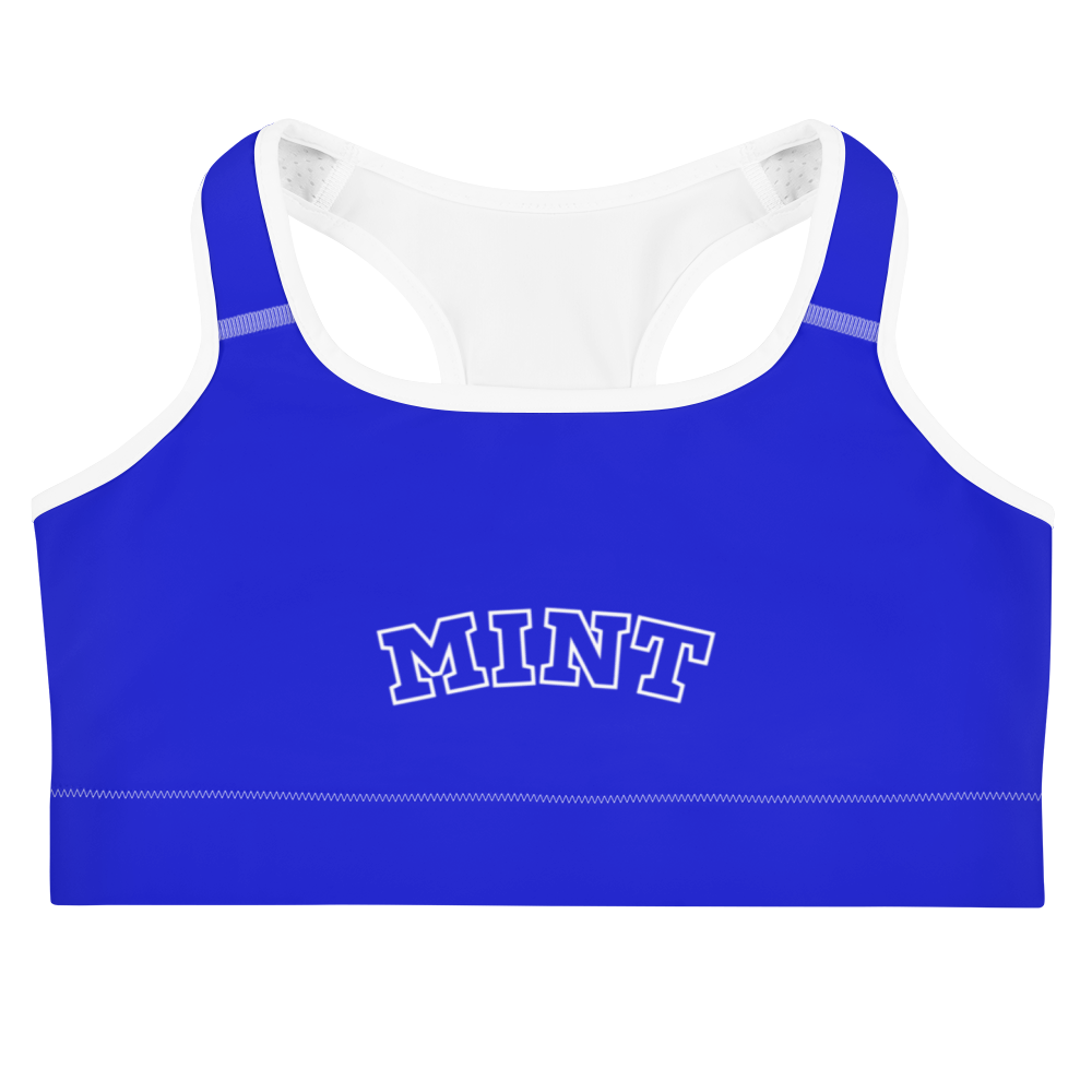 Mint Royal blue Sports bra