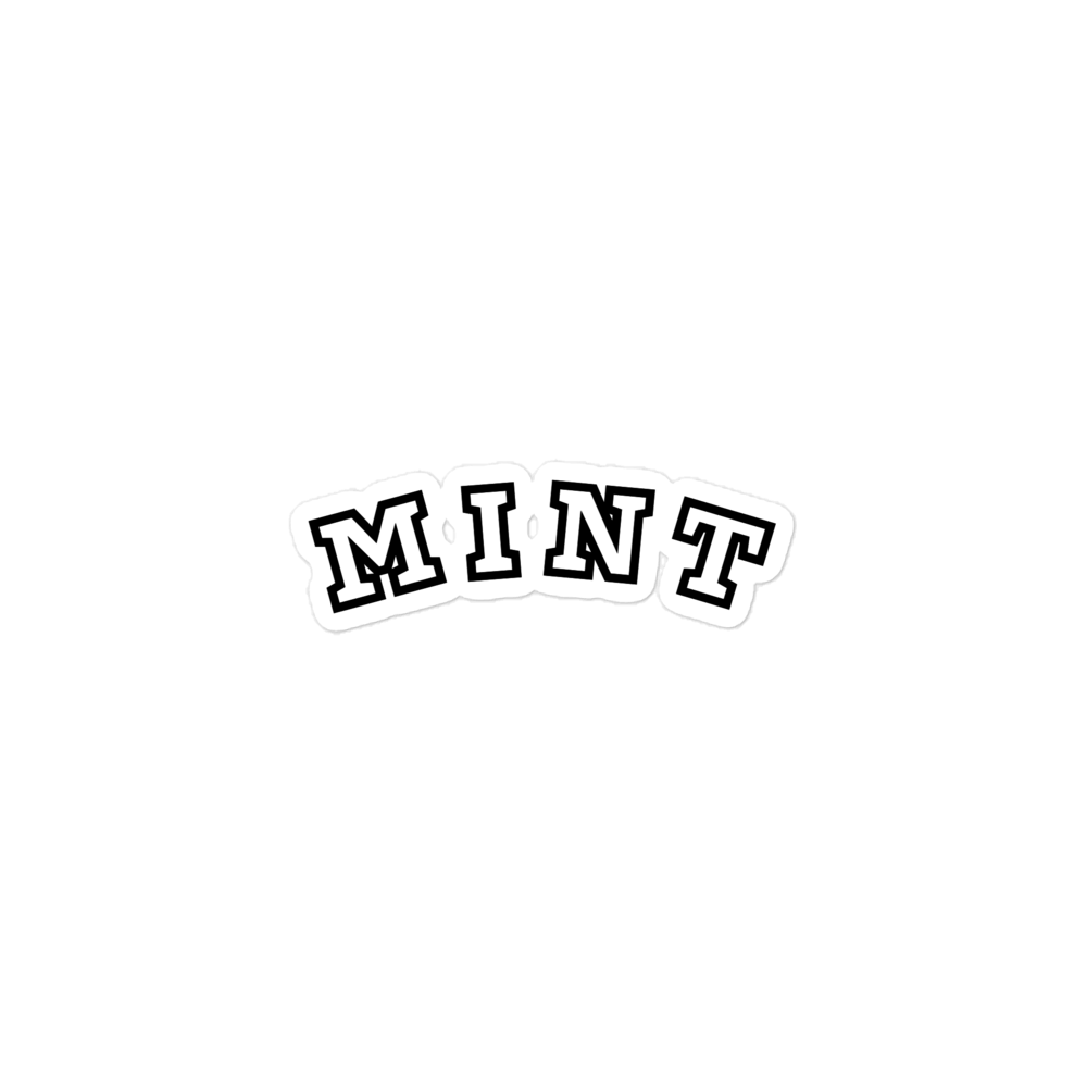 Mint Bubble-free stickers