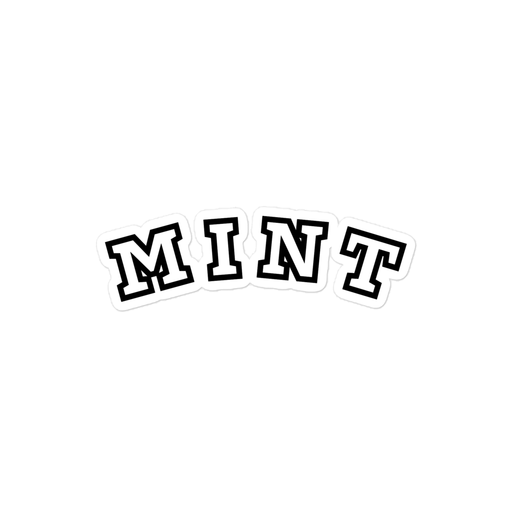 Mint Bubble-free stickers