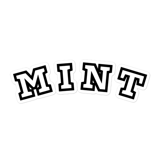 Mint Bubble-free stickers
