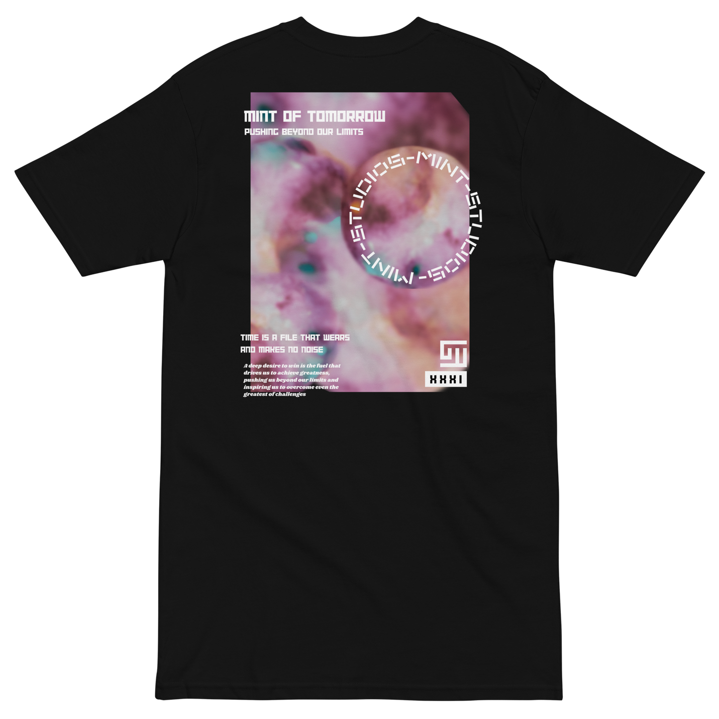 Mint Heavyweight Pink Planet Tee