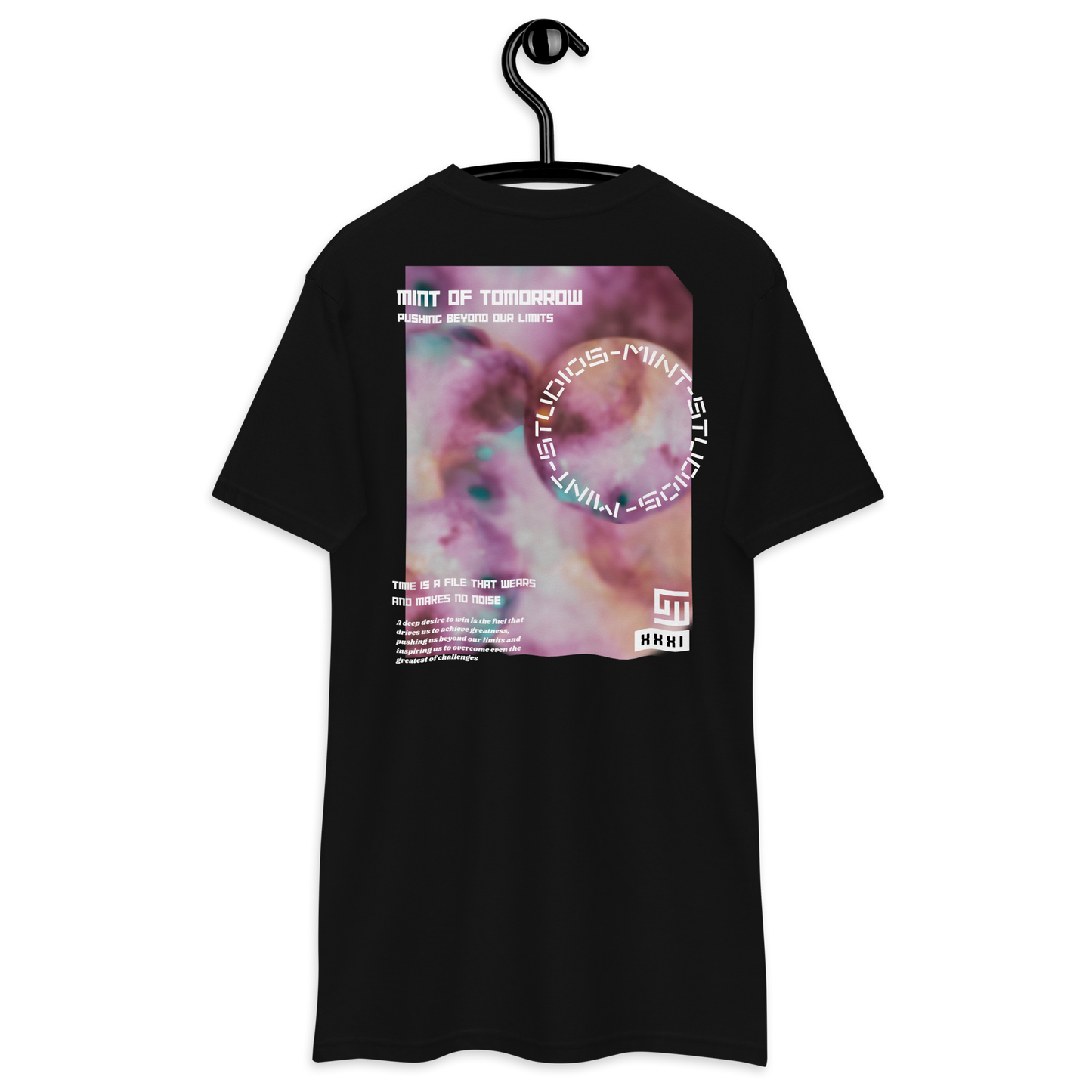 Mint Heavyweight Pink Planet Tee