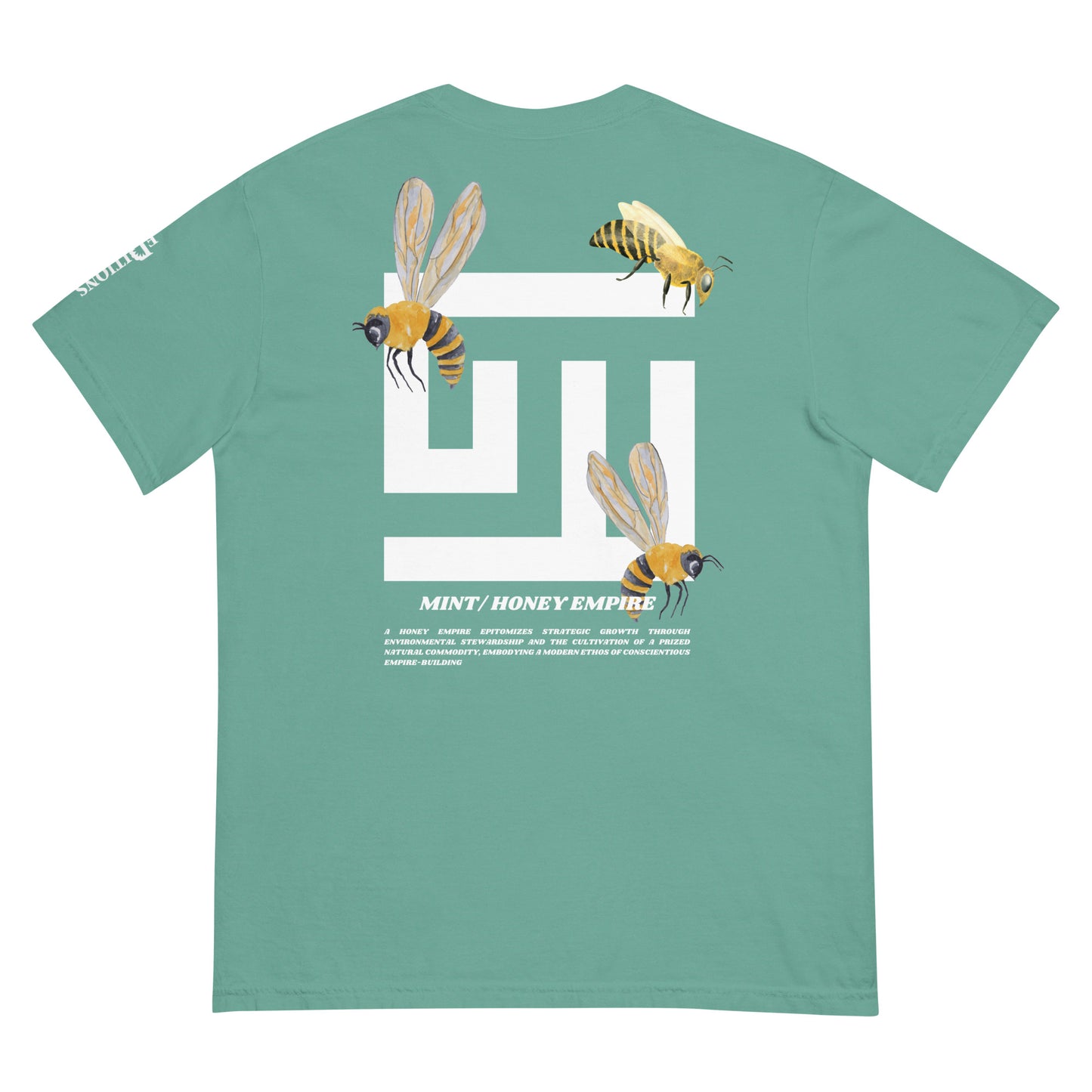 Mint Honey Logo Garment-dyed Heavyweight Tee