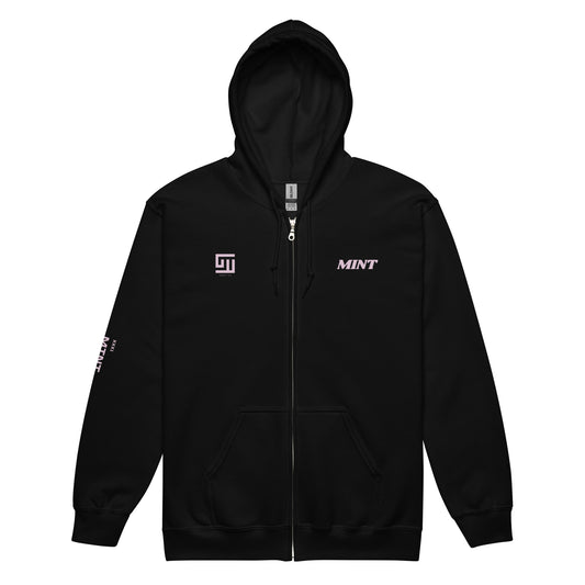 Mint Classic logo heavy blend zip hoodie