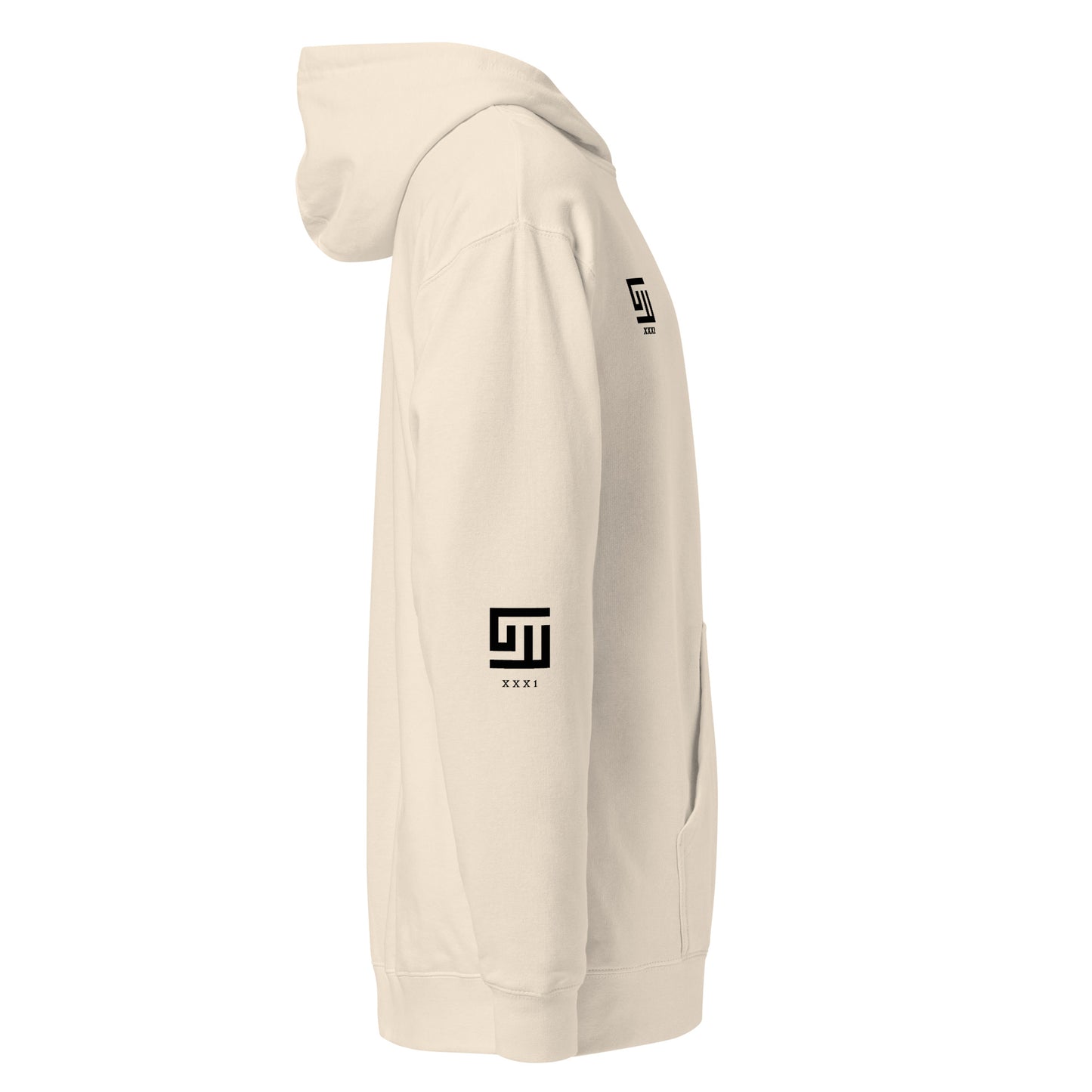 Mint Mid-weight Label Bone white hoodie