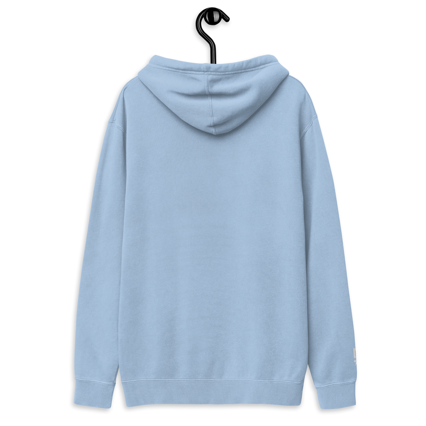 Mint Pigment-dyed Embroidery Sky Blue hoodie