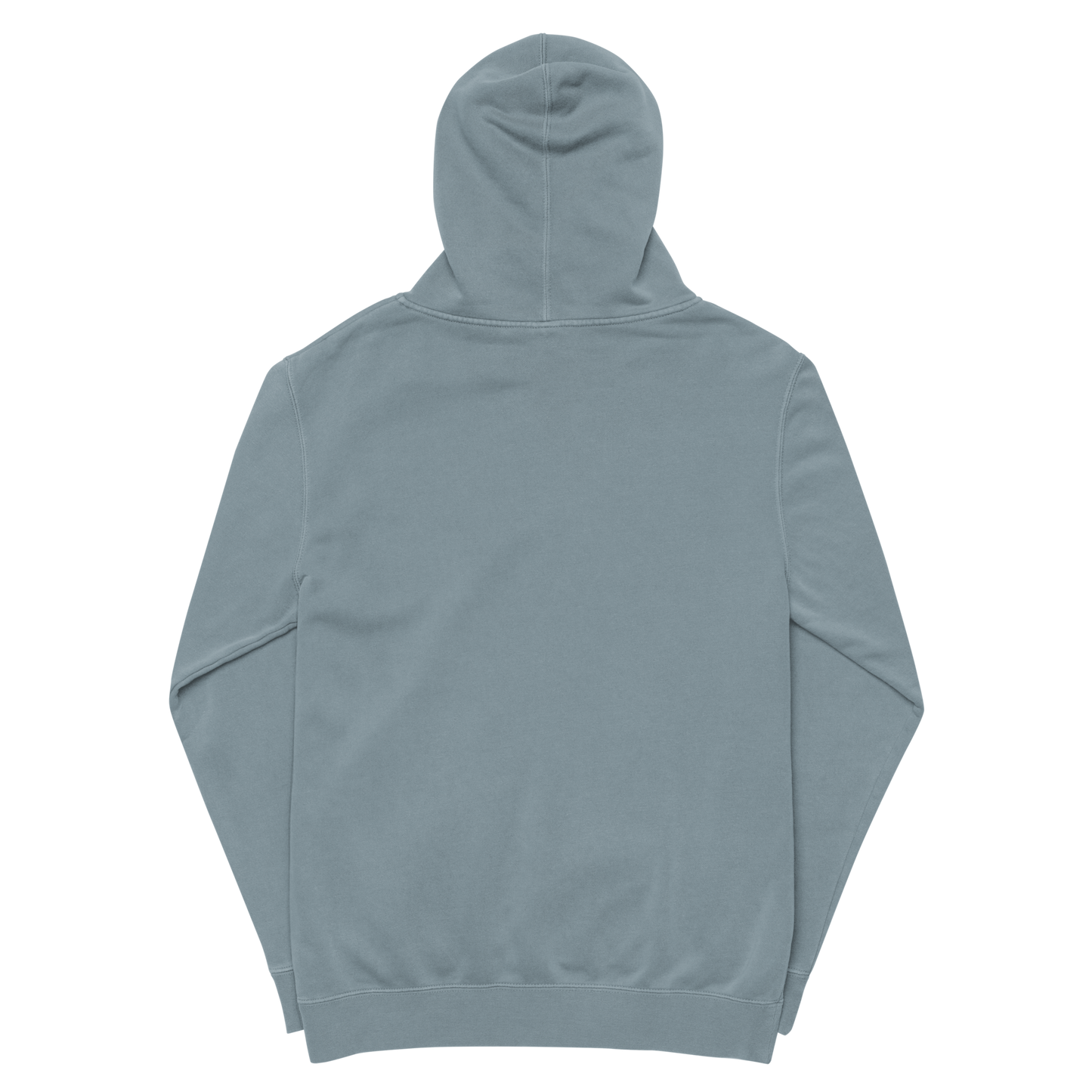 Mint Pigment-dyed hoodie Embroidery Slate Blue