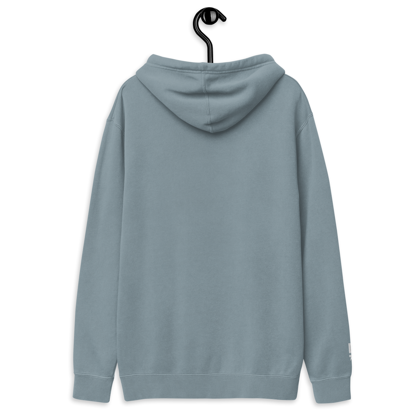Mint Pigment-dyed hoodie Embroidery Slate Blue