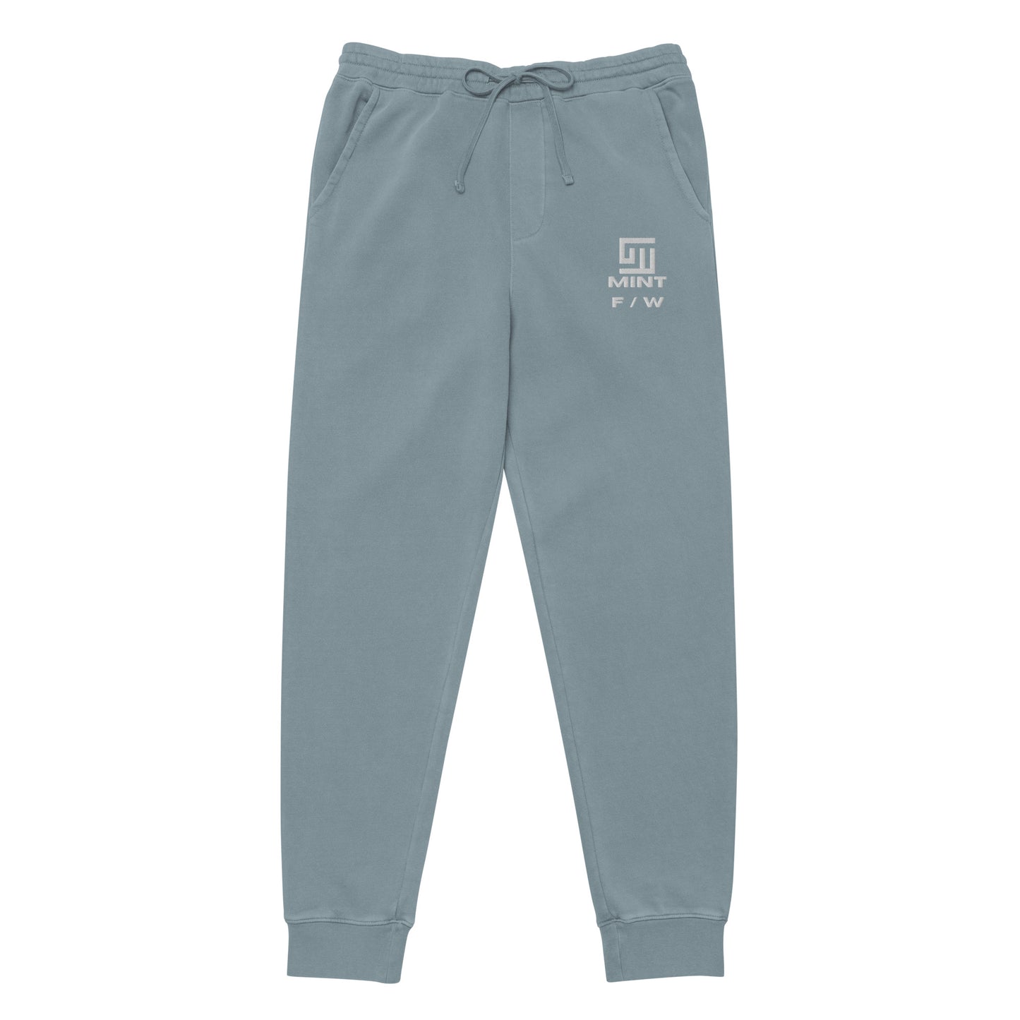 Mint Mid-Weight Embroidered Pigment-dyed Sweatpants