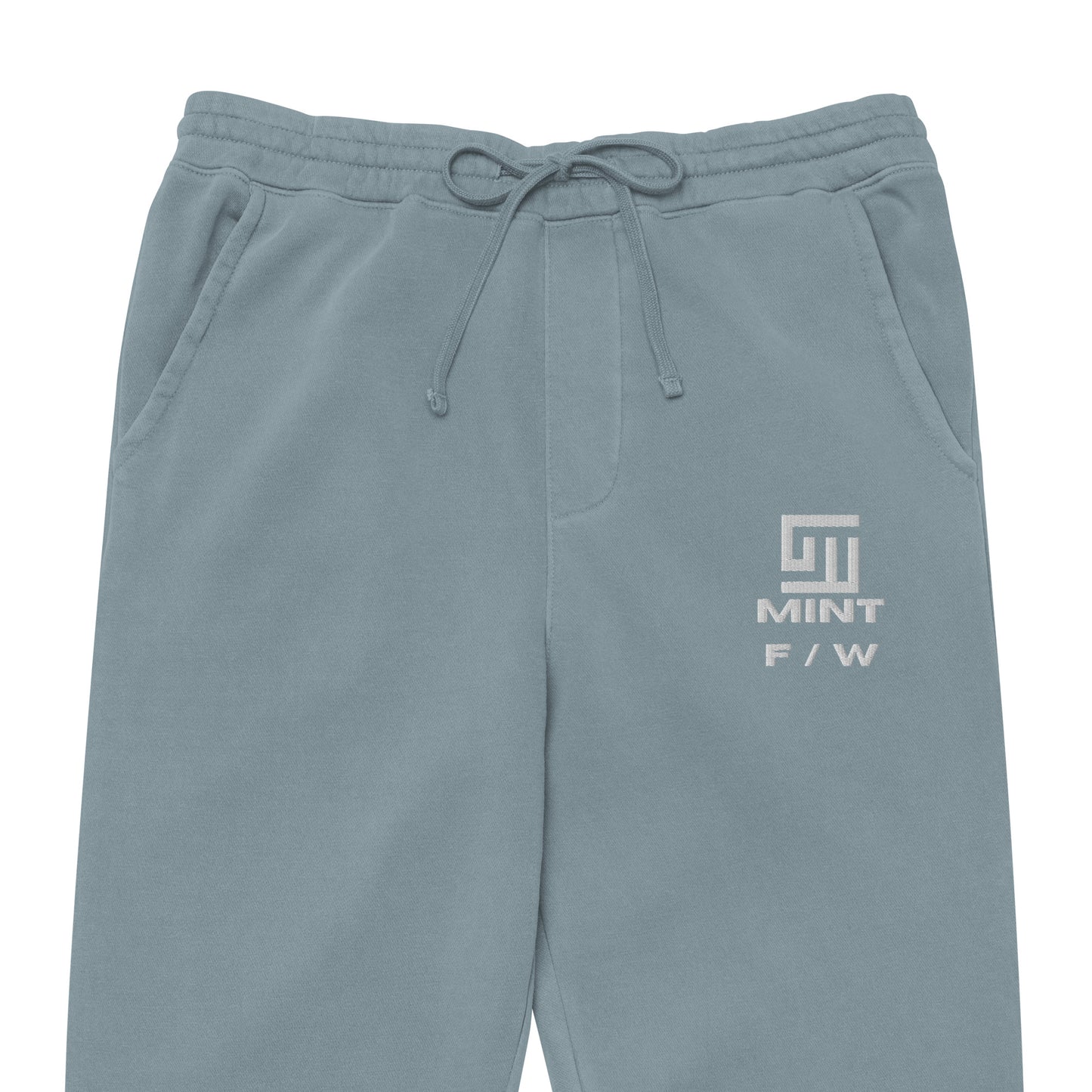 Mint Mid-Weight Embroidered Pigment-dyed Sweatpants