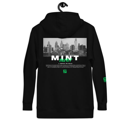 Mint Heavy-blend Philly Scape Premium Hoodie