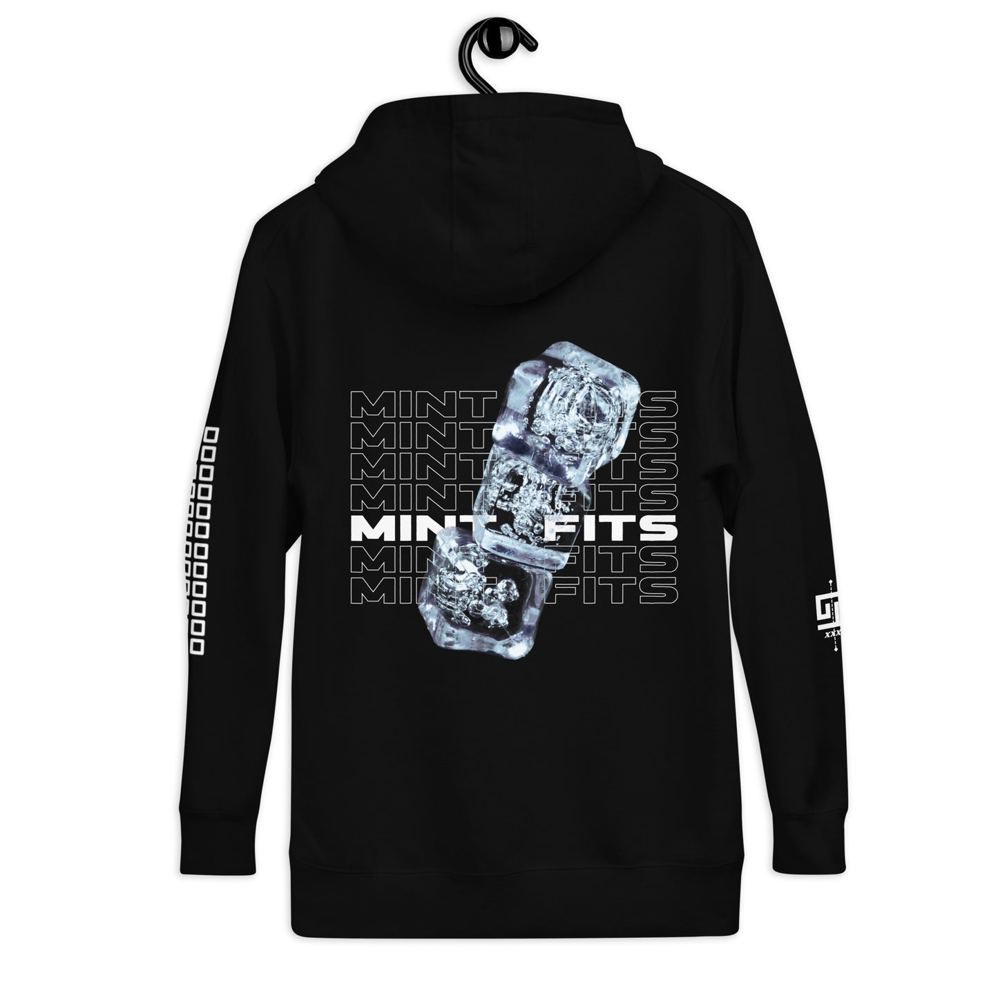 Mint Heavy-Blend Black Ice Hoodie