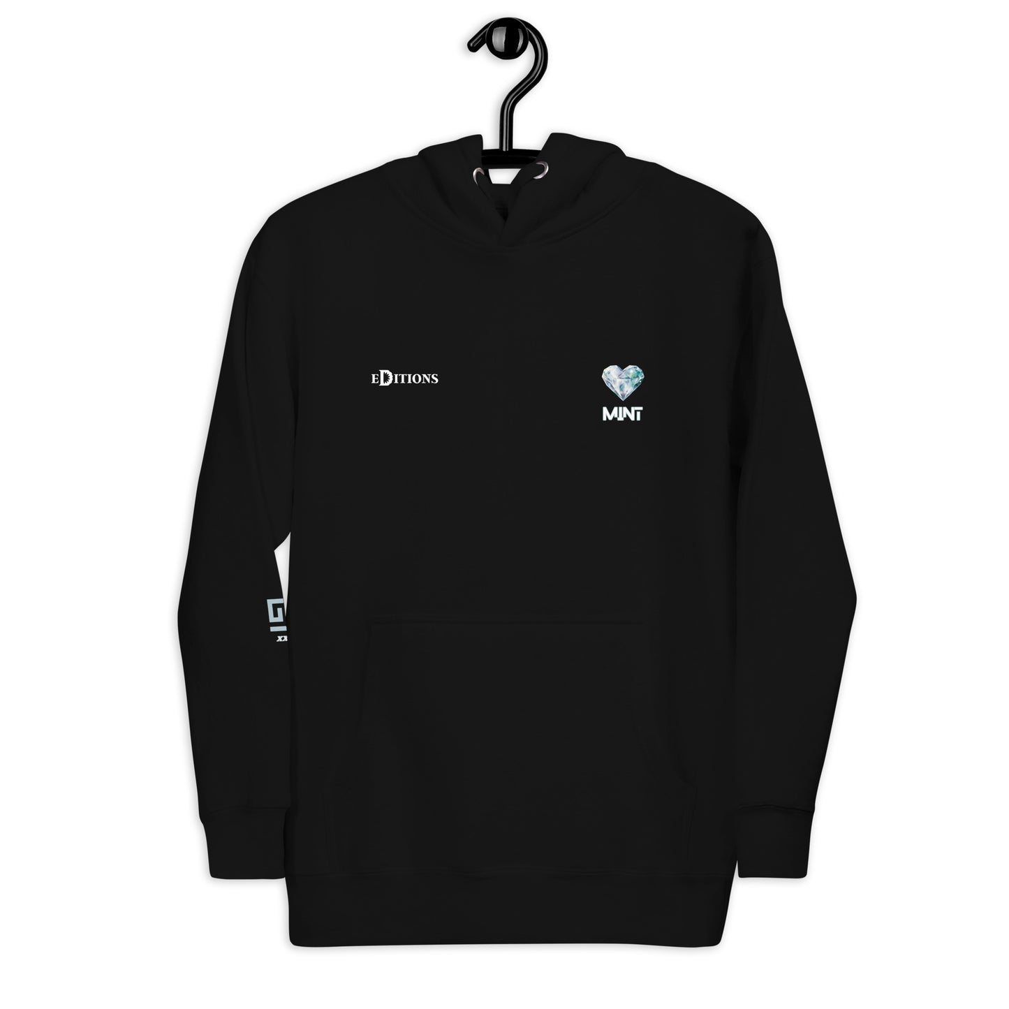 Mint Heavy-blend Diamond Hearts Hoodie