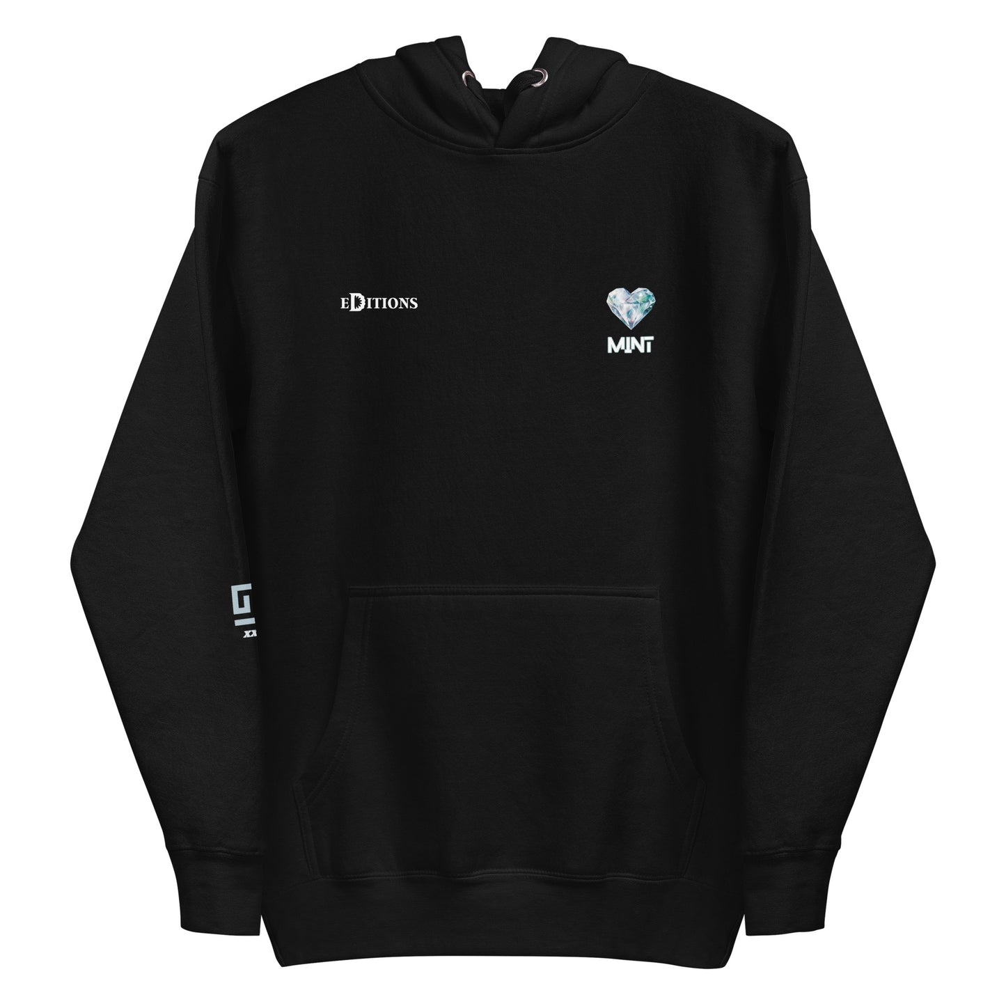 Mint Heavy-blend Diamond Hearts Hoodie