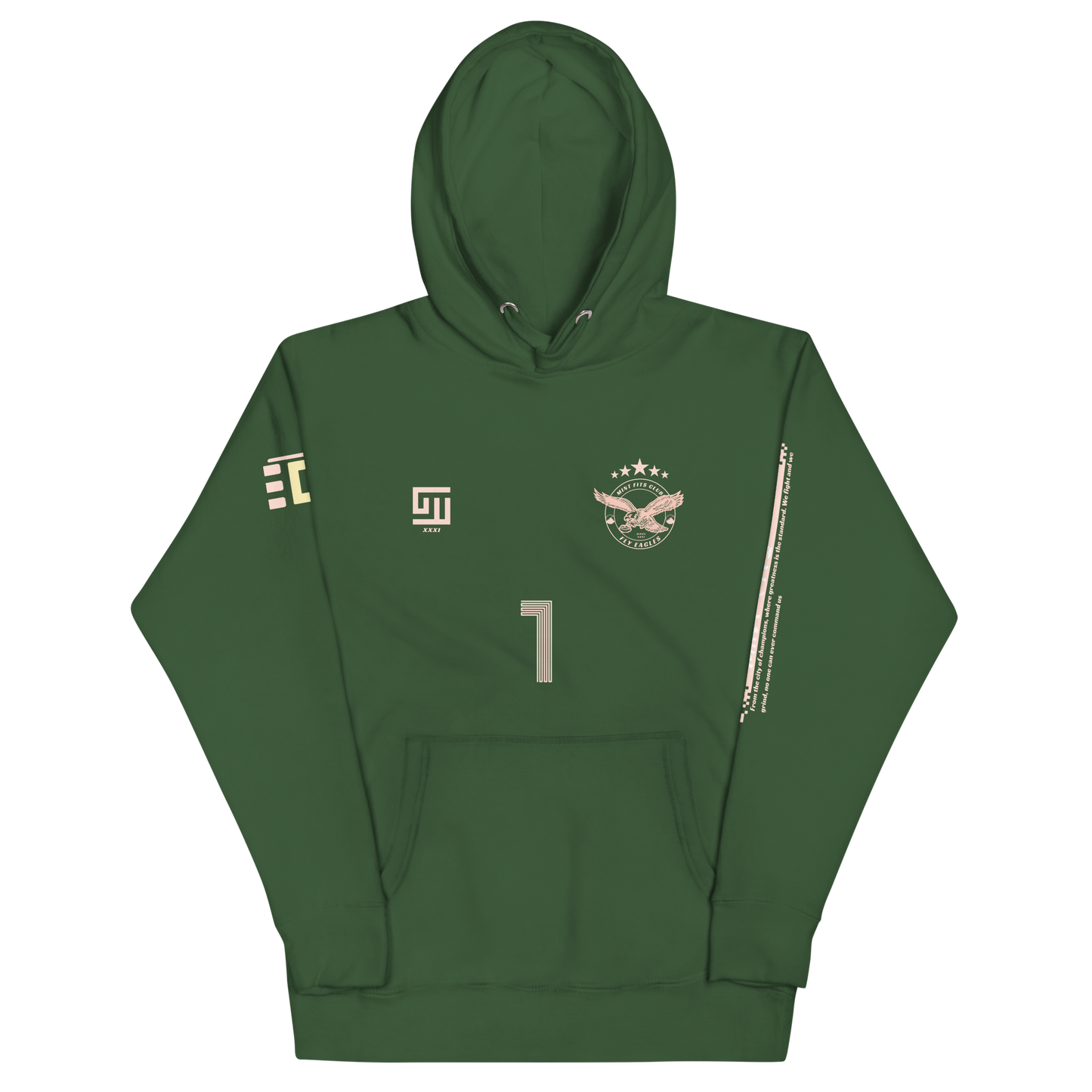 Mint Eagles Premium Hoodie