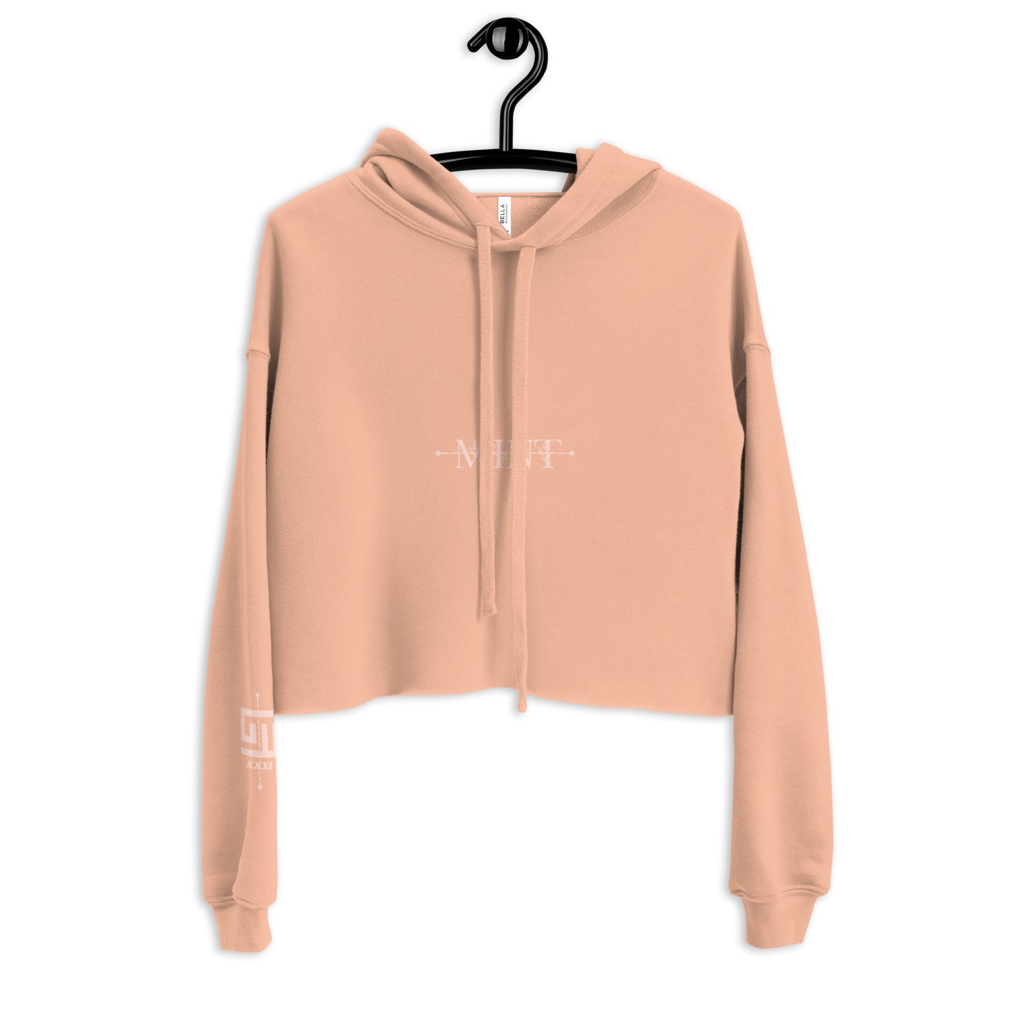 Mint Mid-weight Creme Crop Hoodie