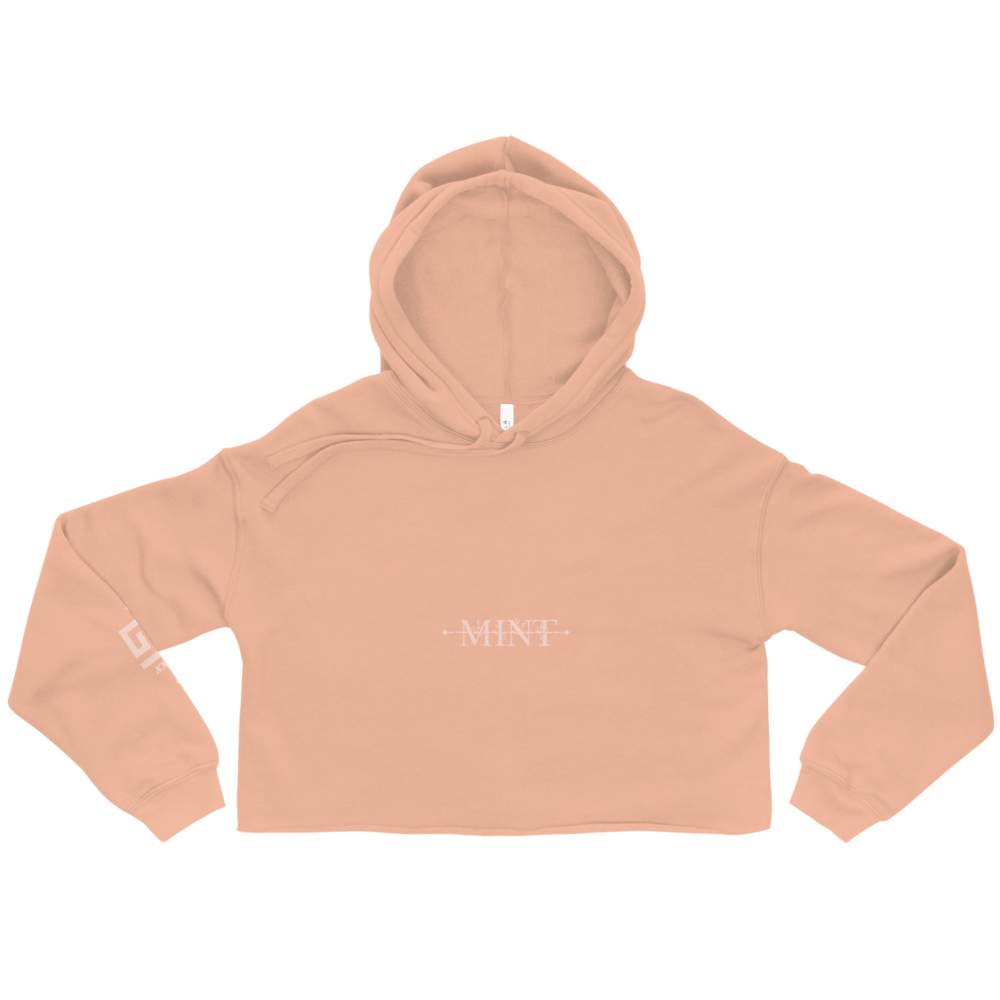 Mint Mid-weight Creme Crop Hoodie