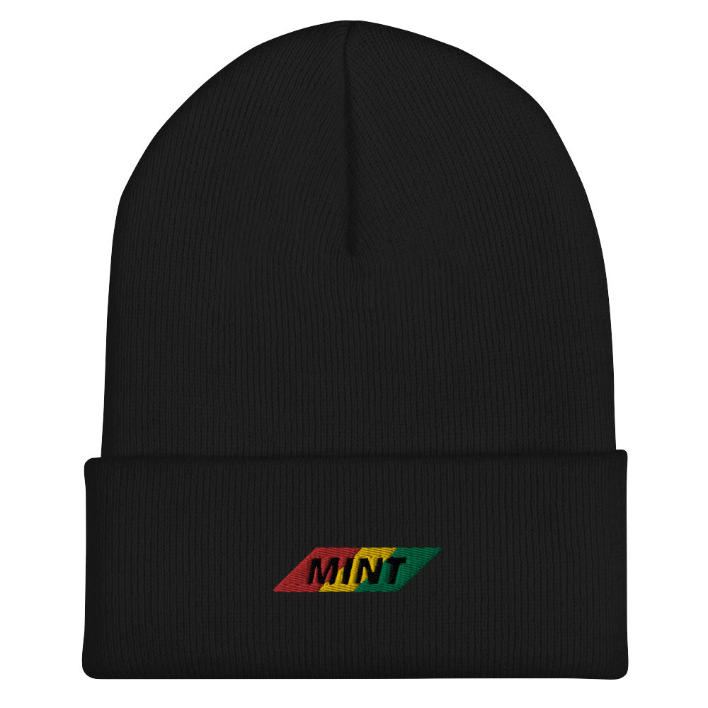 Mint Classic Rasta Cuffed Beanie