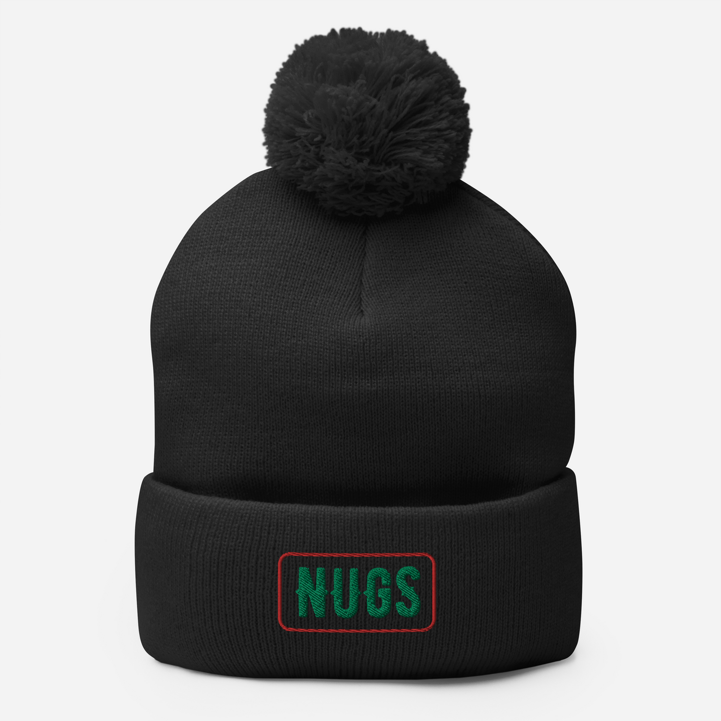 Mint Nugs Pom-Pom Beanie