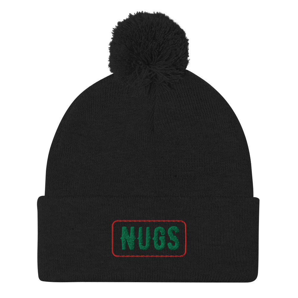 Mint Nugs Pom-Pom Beanie